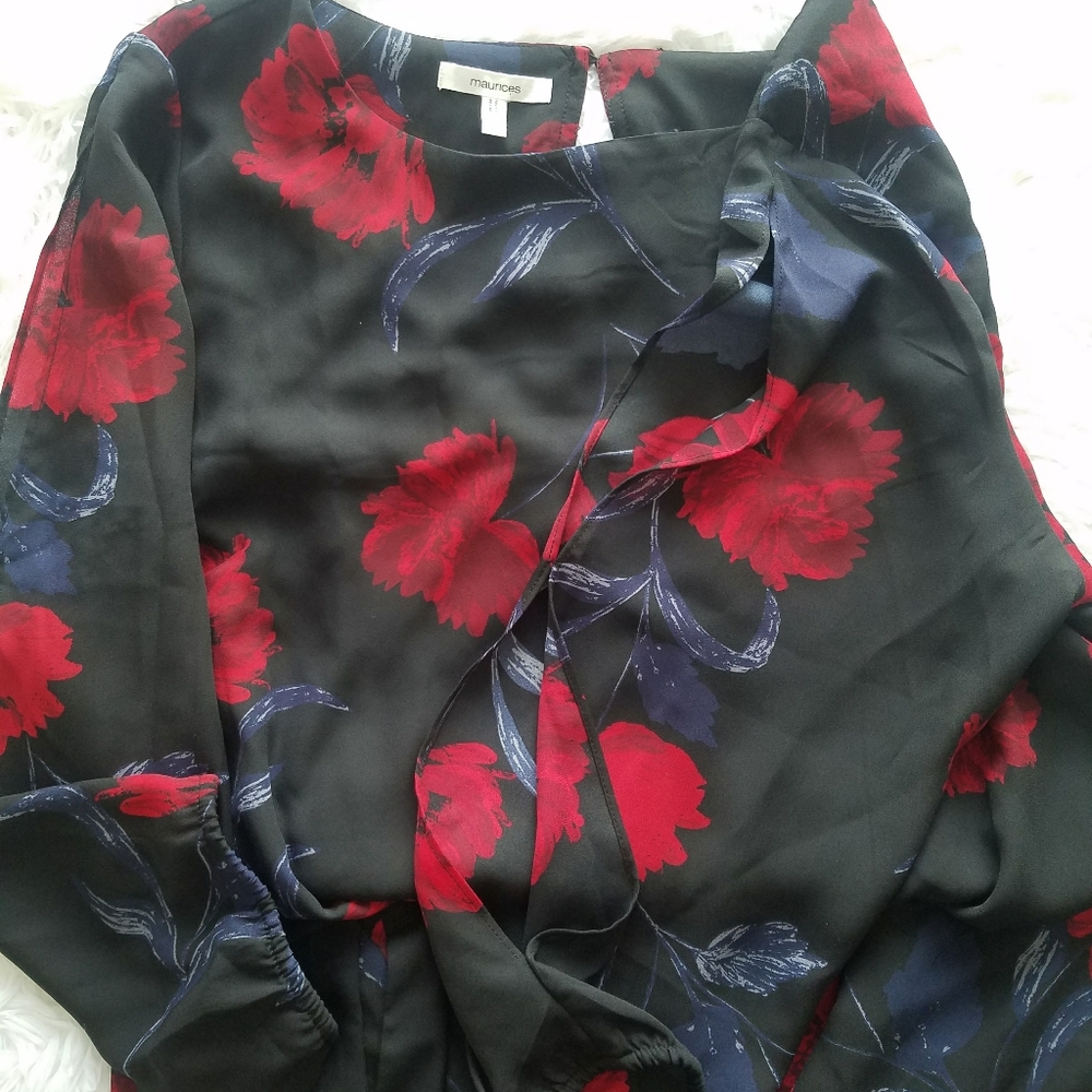 Maurices 3/4 Sleeve Dress sz~L - Picture 3 of 6